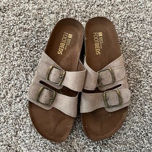 White Mountain Buckle Sandals